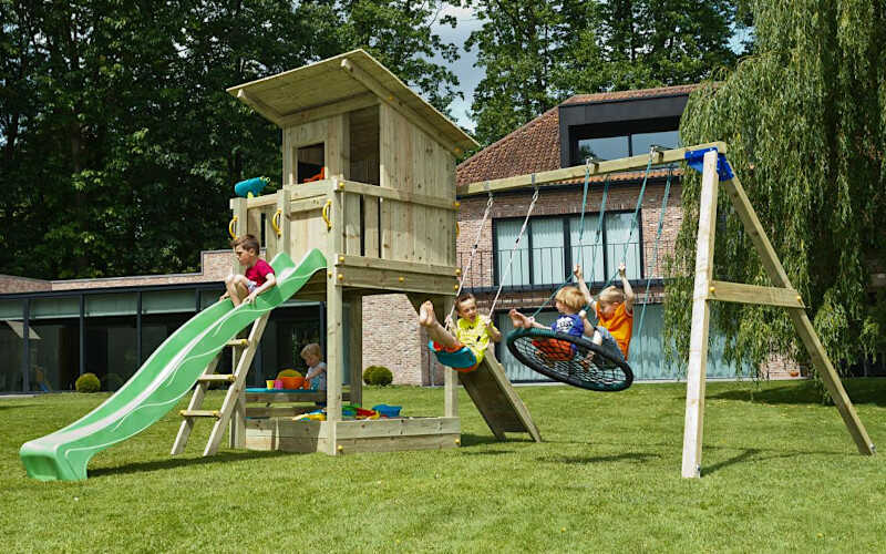 Πύργος Beach Hut 120cm & Προέκταση Blue Rabbit